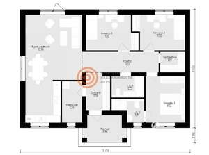 Дом 99м², 1-этажный, участок 1 сот.