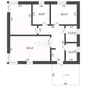 Дом 90м², 1-этажный, участок 5 сот.