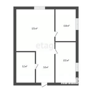 Дом 60м², 1-этажный, участок 6 сот.