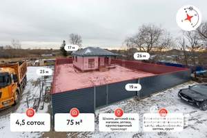 Дом 75м², 1-этажный, участок 5 сот.