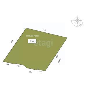 Таунхаус 176м², 2-этажный, участок 3 сот.