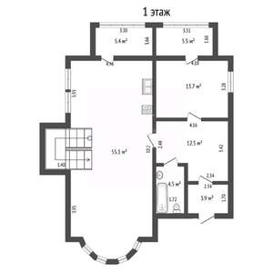 Дом 205м², 2-этажный, участок 5 сот.