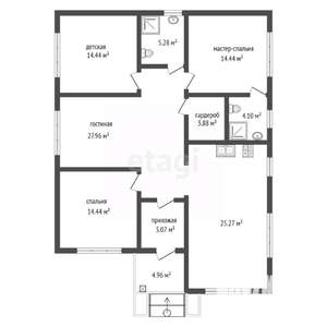 Дом 130м², 1-этажный, участок 5 сот.