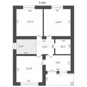 Дом 128м², 2-этажный, участок 5 сот.
