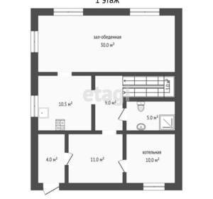 Дом 126м², 2-этажный, участок 8 сот.