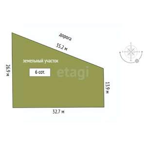 Дом 30м², 1-этажный, участок 6 сот.