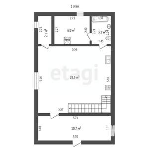 Дом 67м², 2-этажный, участок 8 сот.