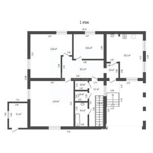 Дом 177м², 2-этажный, участок 6 сот.