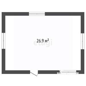 Дом 27м², 1-этажный, участок 9 сот.