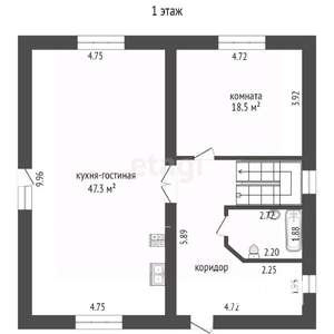 Дом 282м², 3-этажный, участок 7 сот.