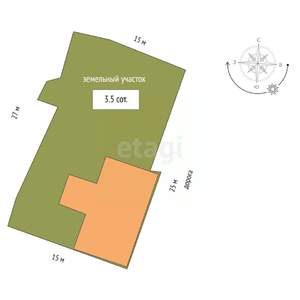 Дом 150м², 2-этажный, участок 4 сот.