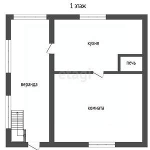 Дом 30м², 2-этажный, участок 6 сот.