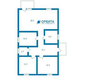 Дом 80м², 2-этажный, участок 0 сот.