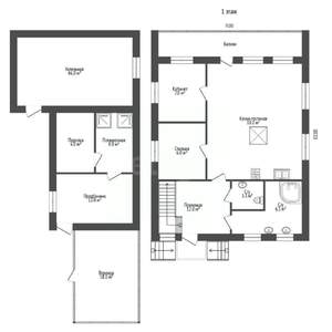 Дом 160м², 2-этажный, участок 49 сот.