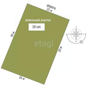 Дача 36м², 1-этажный, участок 10 сот.