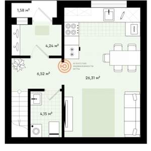 Дом 81м², 3-этажный, участок 1 сот.