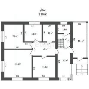 Дом 117м², 2-этажный, участок 7 сот.