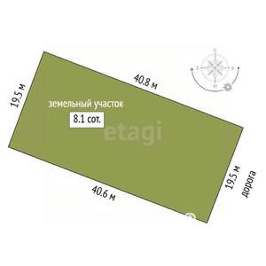 Дом 105м², 1-этажный, участок 8 сот.