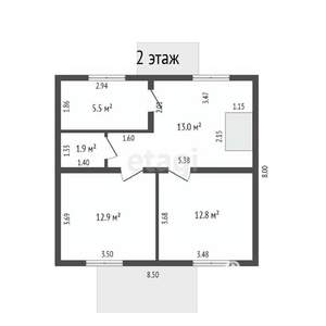 Дом 112м², 2-этажный, участок 10 сот.