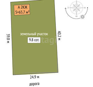 Дом 66м², 2-этажный, участок 10 сот.