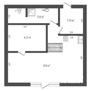 Коттедж 75м², 2-этажный, участок 5 сот.
