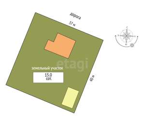 Дом 189м², 2-этажный, участок 9 сот.