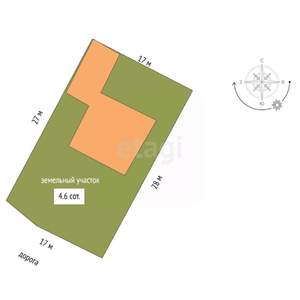 Дом 120м², 2-этажный, участок 5 сот.