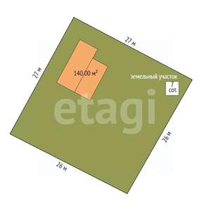 Дом 140м², 2-этажный, участок 7 сот.