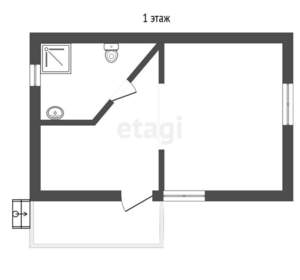 Дом 50м², 2-этажный, участок 5 сот.