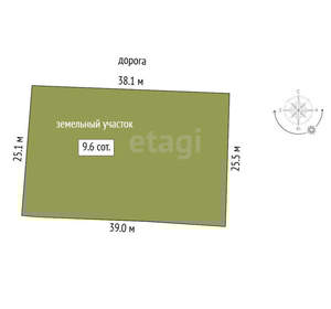 Дом 20м², 2-этажный, участок 10 сот.