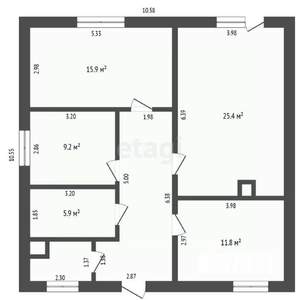 Дом 85м², 1-этажный, участок 5 сот.