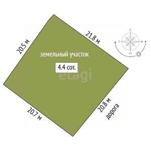 Дача 40м², 1-этажный, участок 4 сот.