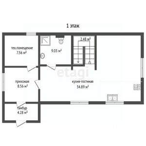 Дом 125м², 2-этажный, участок 13 сот.