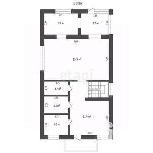 Дом 275м², 2-этажный, участок 9 сот.