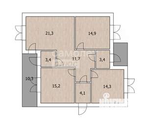 Дом 99м², 1-этажный, участок 5 сот.