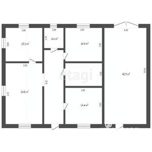 Дом 100м², 1-этажный, участок 5 сот.