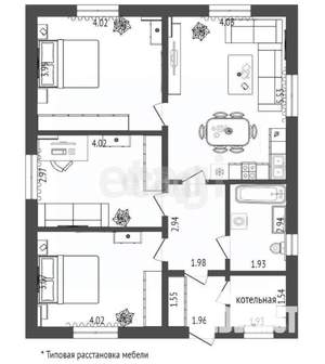 Дом 85м², 1-этажный, участок 6 сот.