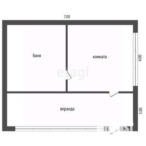 Дом 28м², 1-этажный, участок 9 сот.