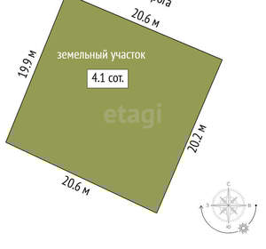 Дом 100м², 1-этажный, участок 5 сот.