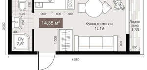 Дом 15м², 1-этажный, участок 7 сот.