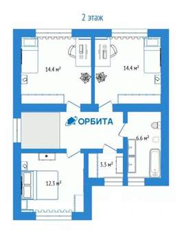 Дом 130м², 2-этажный, участок 6 сот.