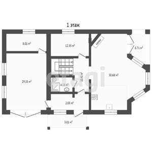 Дом 180м², 2-этажный, участок 8 сот.