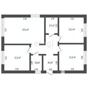 Дом 80м², 1-этажный, участок 6 сот.