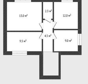 Дом 105м², 2-этажный, участок 5 сот.