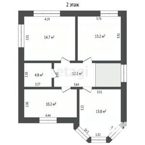 Дом 141м², 2-этажный, участок 8 сот.