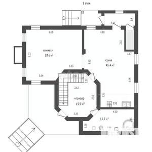 Дом 331м², 2-этажный, участок 12 сот.