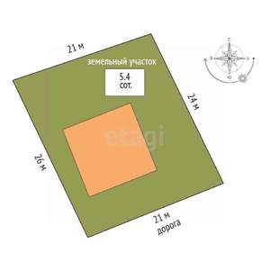 Дом 187м², 2-этажный, участок 5 сот.