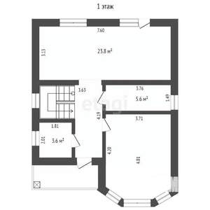Дом 125м², 2-этажный, участок 7 сот.