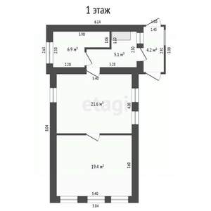 Дом 92м², 2-этажный, участок 8 сот.