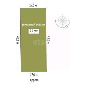 Дом 90м², 1-этажный, участок 8 сот.